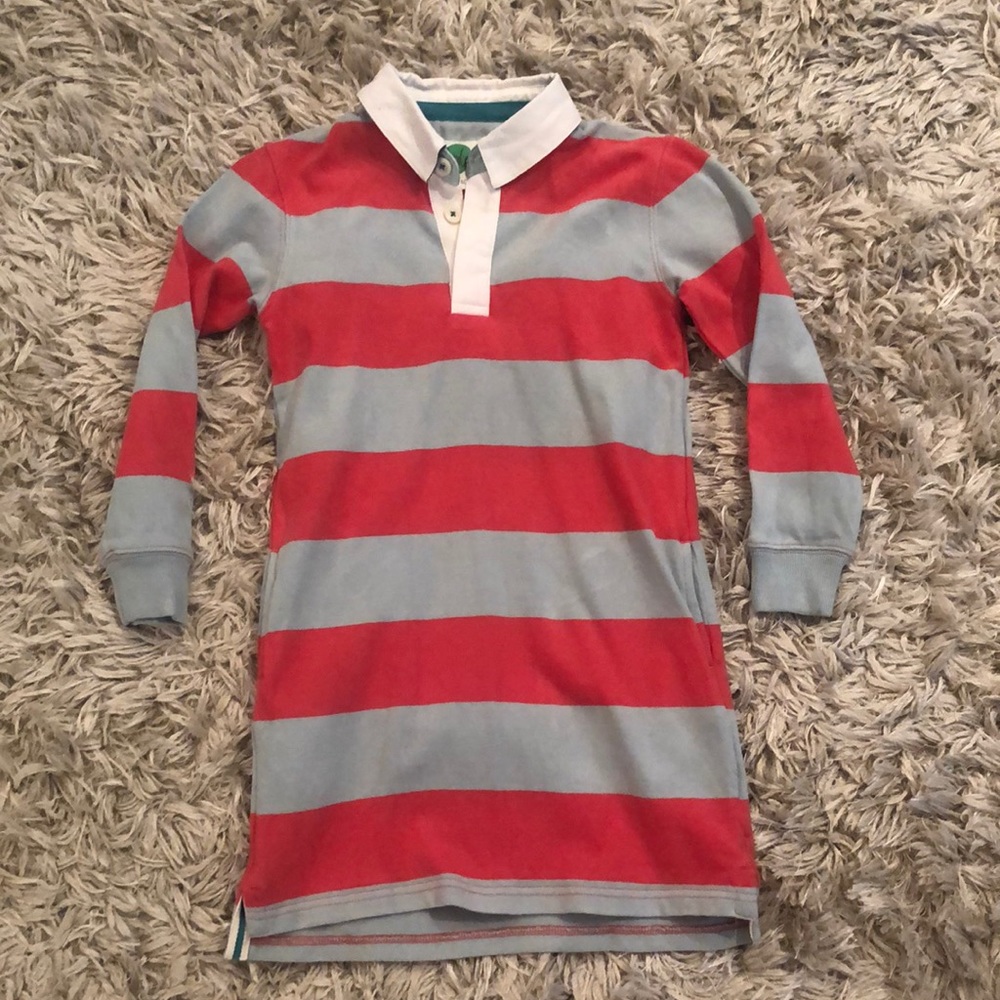 Mini Boden striped shirt dress. Few wears. 6-7